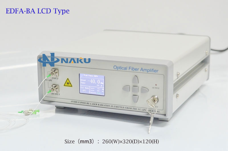 30mW~400mW EDFA C波段 1540-1565nm 多波长 掺铒光纤放大器 后置放大器 LCD台式